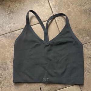 Women's Gray Sports Bra